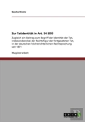 Zur Tatidentitat In Art. 54 Sdu