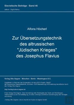 Bertrand.pt - Zur Uebersetzungstechnik Des Altrussischen 