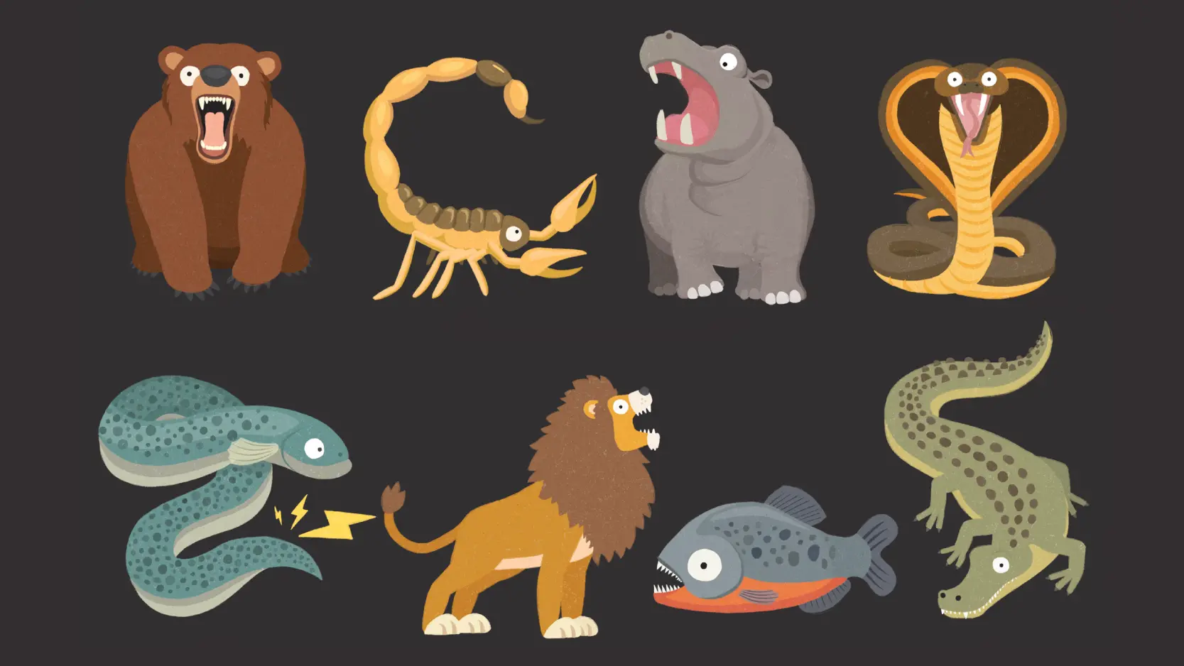 Três dos animais mais atrozes do mundo… adivinhas quais são?