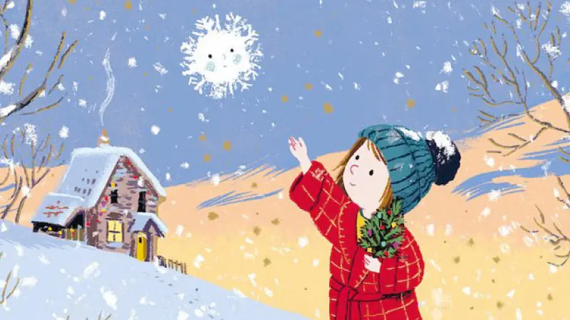 Ilustração de 'O Floco de Neve' by Benji Davies