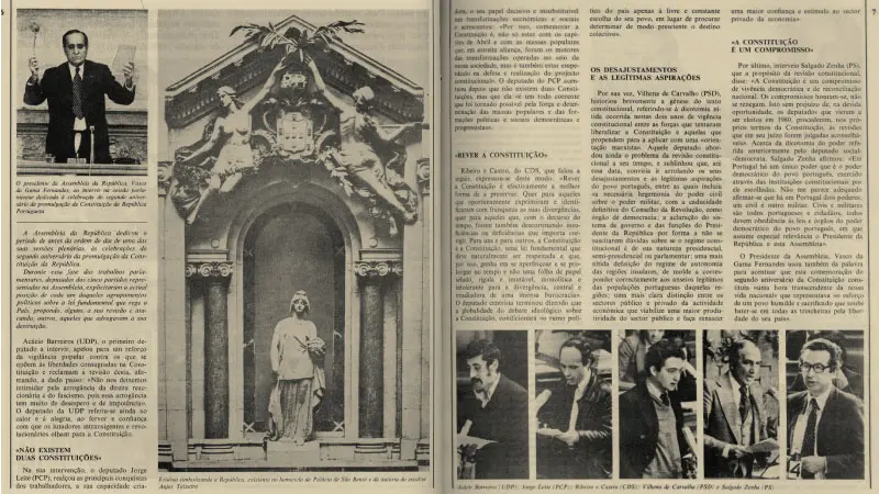 Página da revista Comunidades Portuguesas N.º27, maio 1978. BLX — Hemeroteca Municipal de Lisboa.