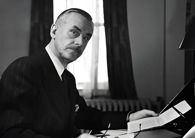 Thomas Mann, exilado nos EUA em 1943 © foto alliance / Fred Stein
